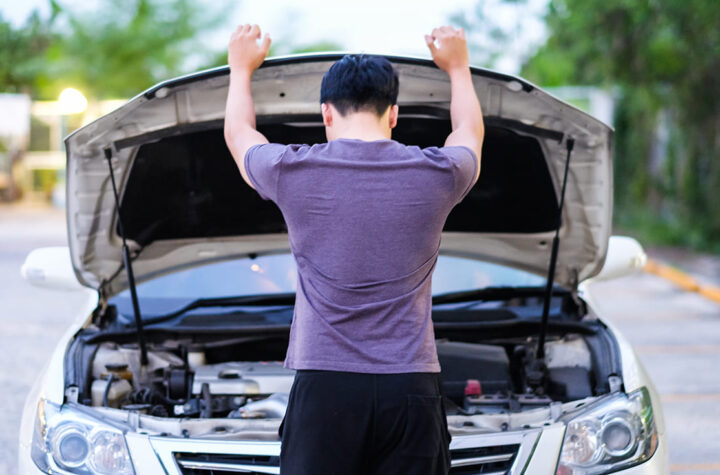 Autos mit Motorschaden,